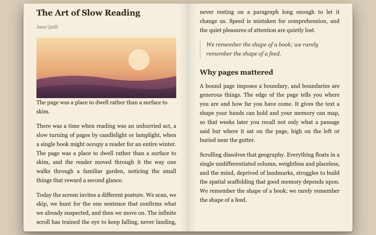 Open Book Reader showing an article in a two-page paper view